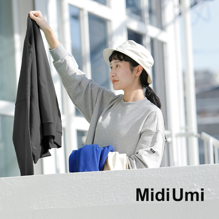 MidiUmi(ミディウミ)コットン ワイド スウェット プルオーバー 4-71977453
