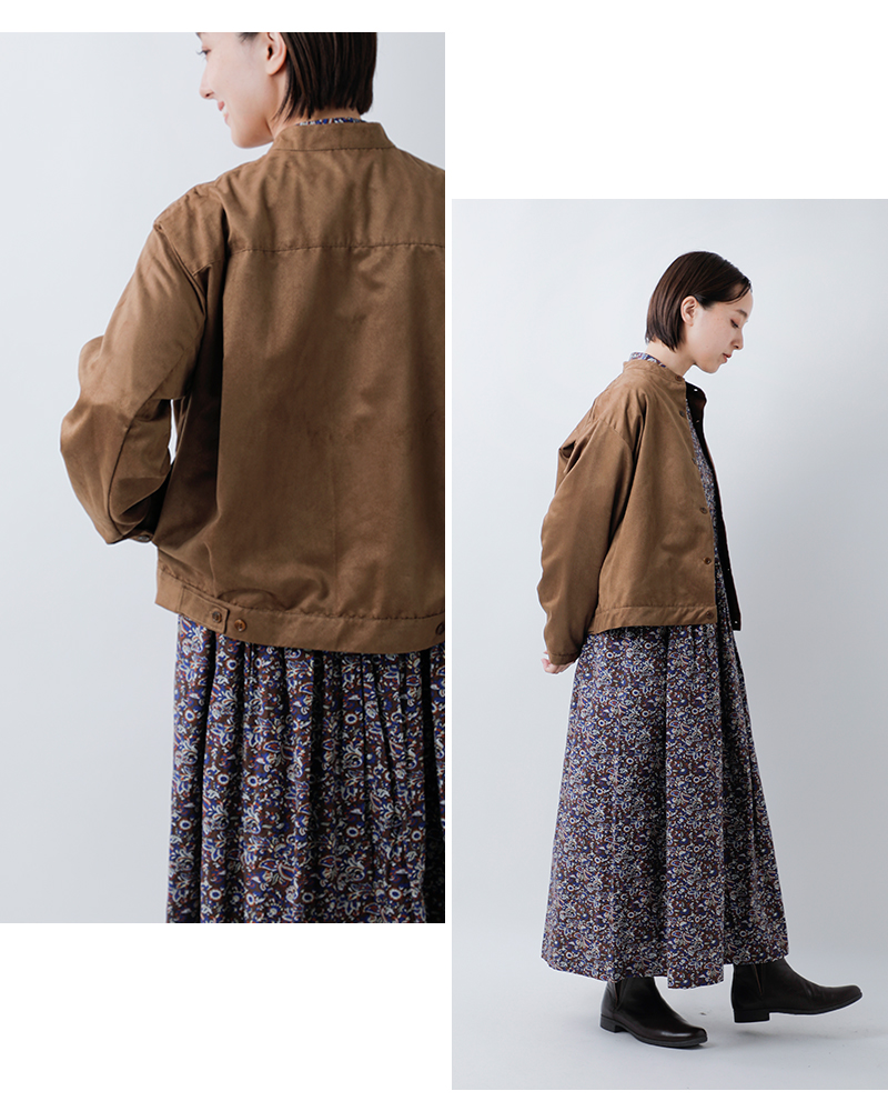 MidiUmi(ミディウミ)フェイクスエードブルゾン“fakesuedeblouson”4-730010