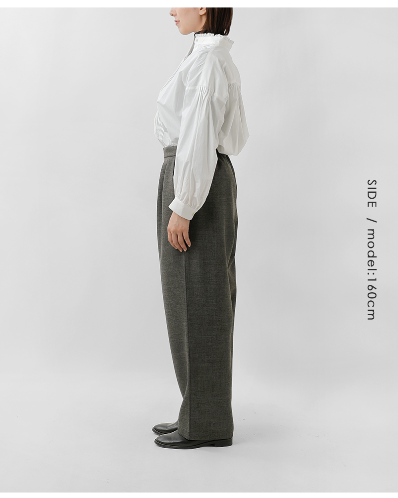 MidiUmi(ミディウミ)ワイドスラックスパンツ“wideslacksPT”4-760013