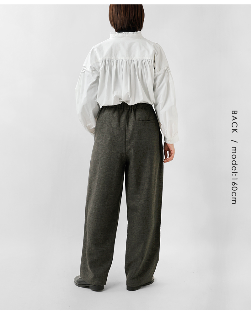 MidiUmi(ミディウミ)ワイドスラックスパンツ“wideslacksPT”4-760013