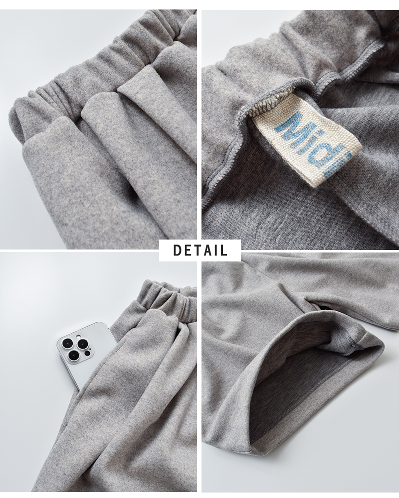 MidiUmi(ミディウミ)フランネルタッチショートパンツ“flanneltouchshortPT”4-760014