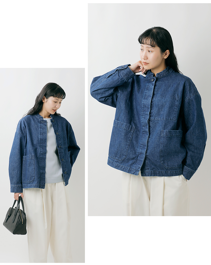 TRAVAIL MANUEL(トラバイユマニュアル)ムラ糸デニムユニティジャケット4015