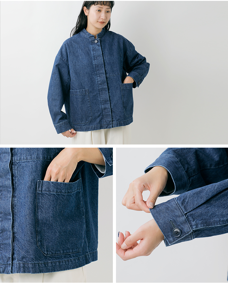 TRAVAIL MANUEL(トラバイユマニュアル)ムラ糸デニムユニティジャケット4015