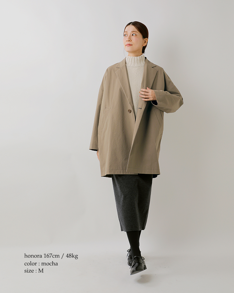 TRAVAIL MANUEL(トラバイユマニュアル)ハイスペックチノテーラードハーフコート4017