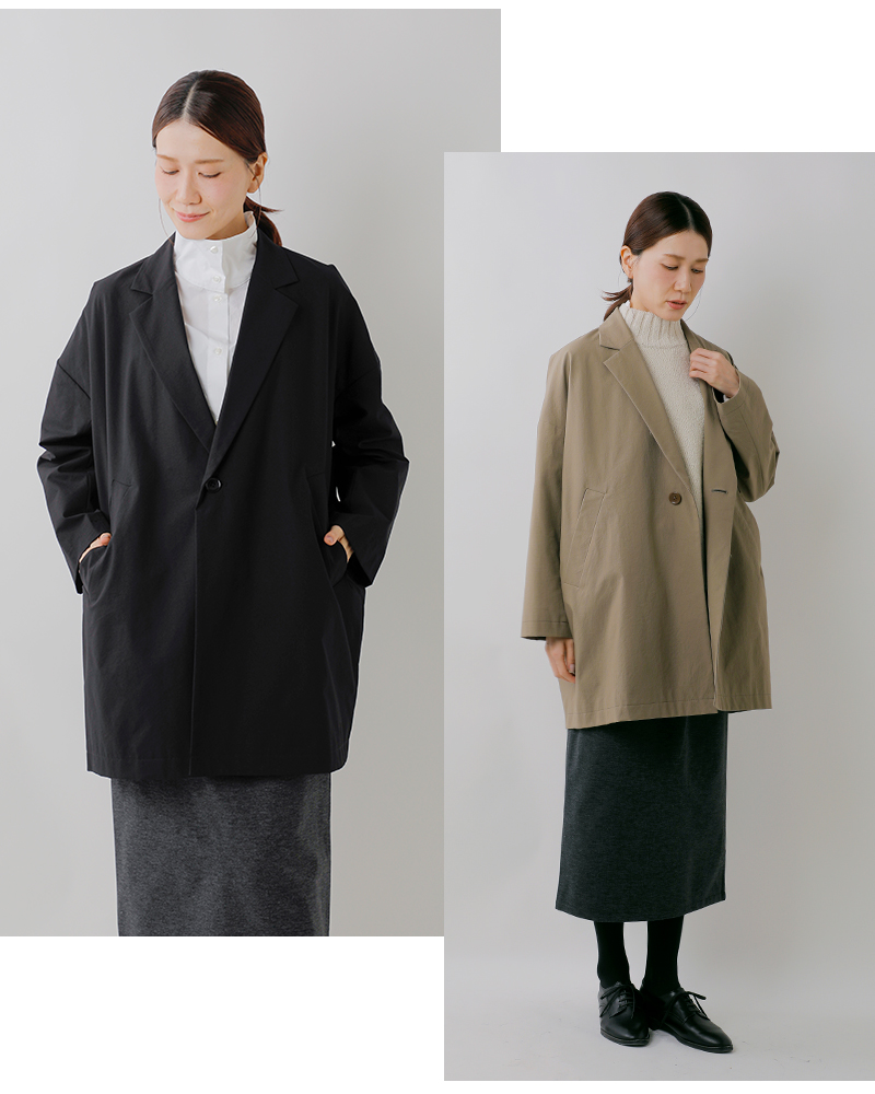 TRAVAIL MANUEL(トラバイユマニュアル)ハイスペックチノテーラードハーフコート4017