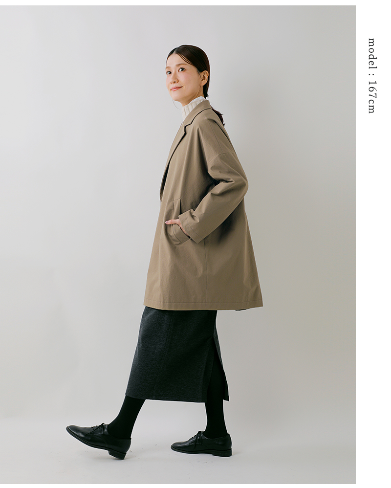 TRAVAIL MANUEL(トラバイユマニュアル)ハイスペックチノテーラードハーフコート4017