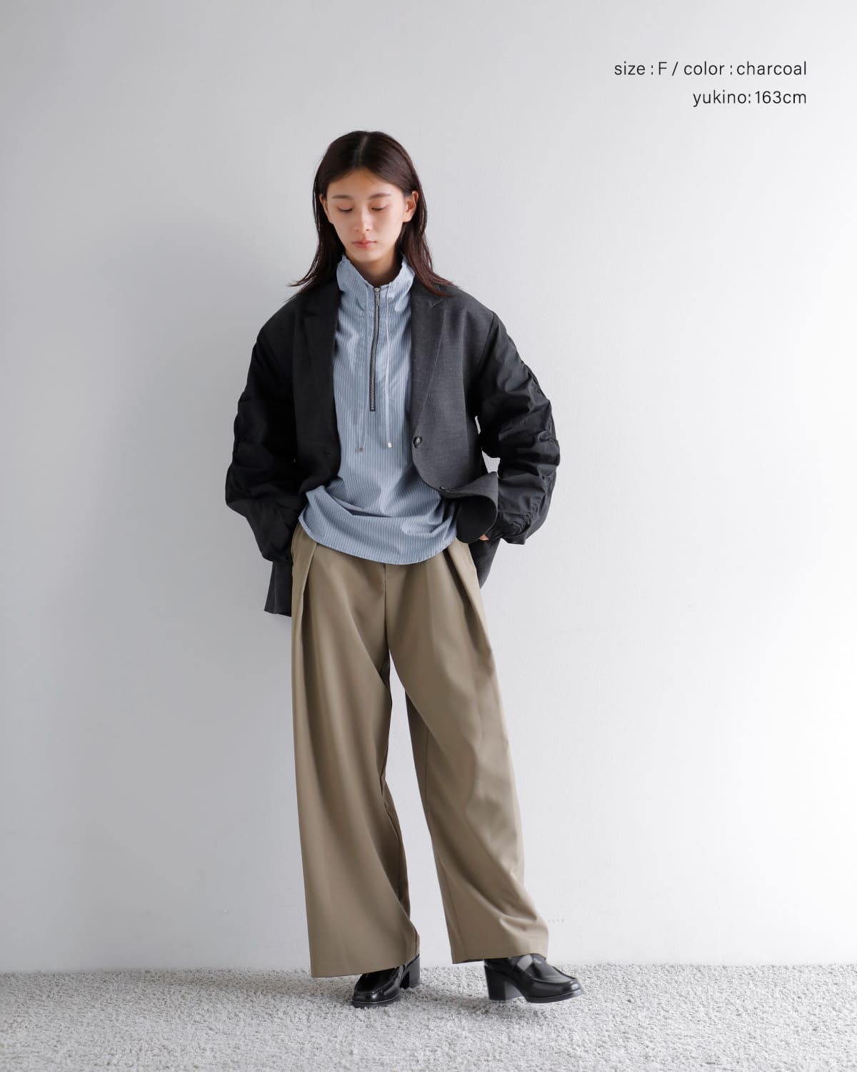 CHIGNON シニヨン 袖 MA-1 ドッキング ジャケット 4554-039mk-kk
