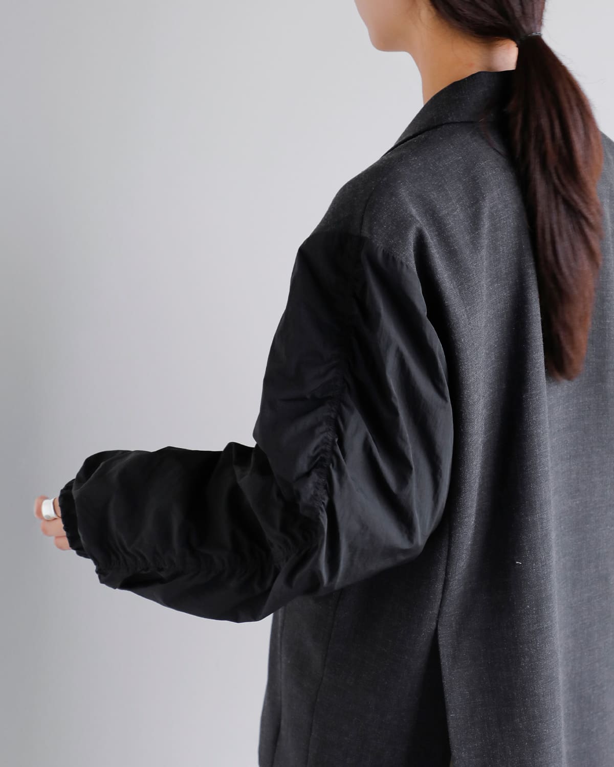 CHIGNON シニヨン 袖 MA-1 ドッキング ジャケット 4554-039mk-kk