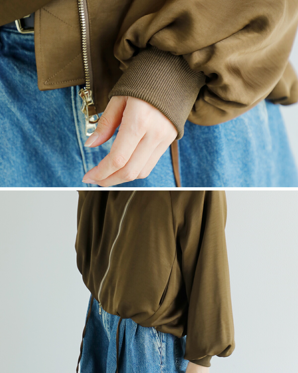 CHIGNON(シニヨン)サテンボリュームブルゾン 4654-033mk