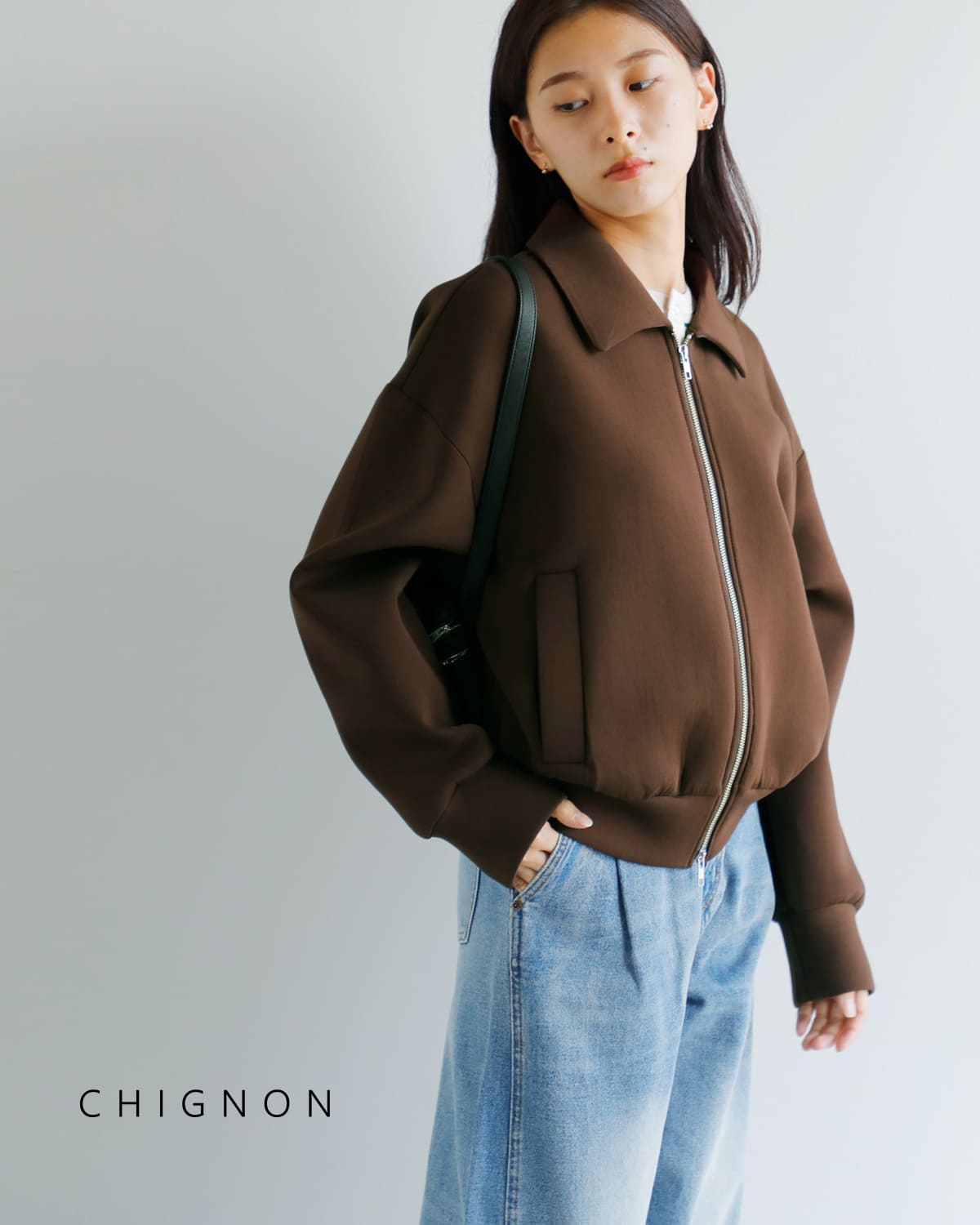 CHIGNON シニヨン ダンボール ブルゾン 4754-045mk-ms 2025aw