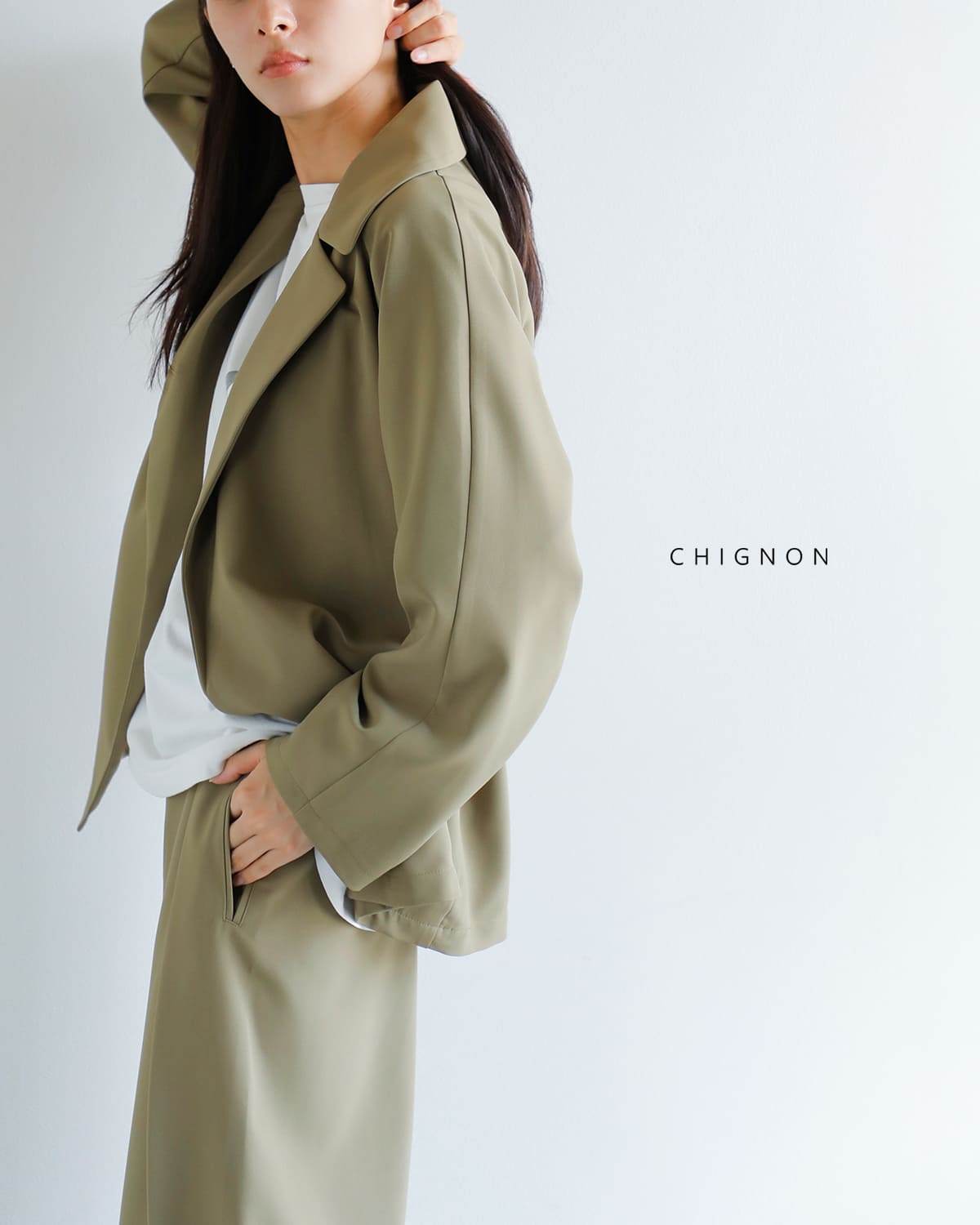 シニヨン　CHIGNON キャミチェニック　ベージュ CHIGNON シニヨン 2way キャミ ベスト 4554-041mk-kk 2025aw新作