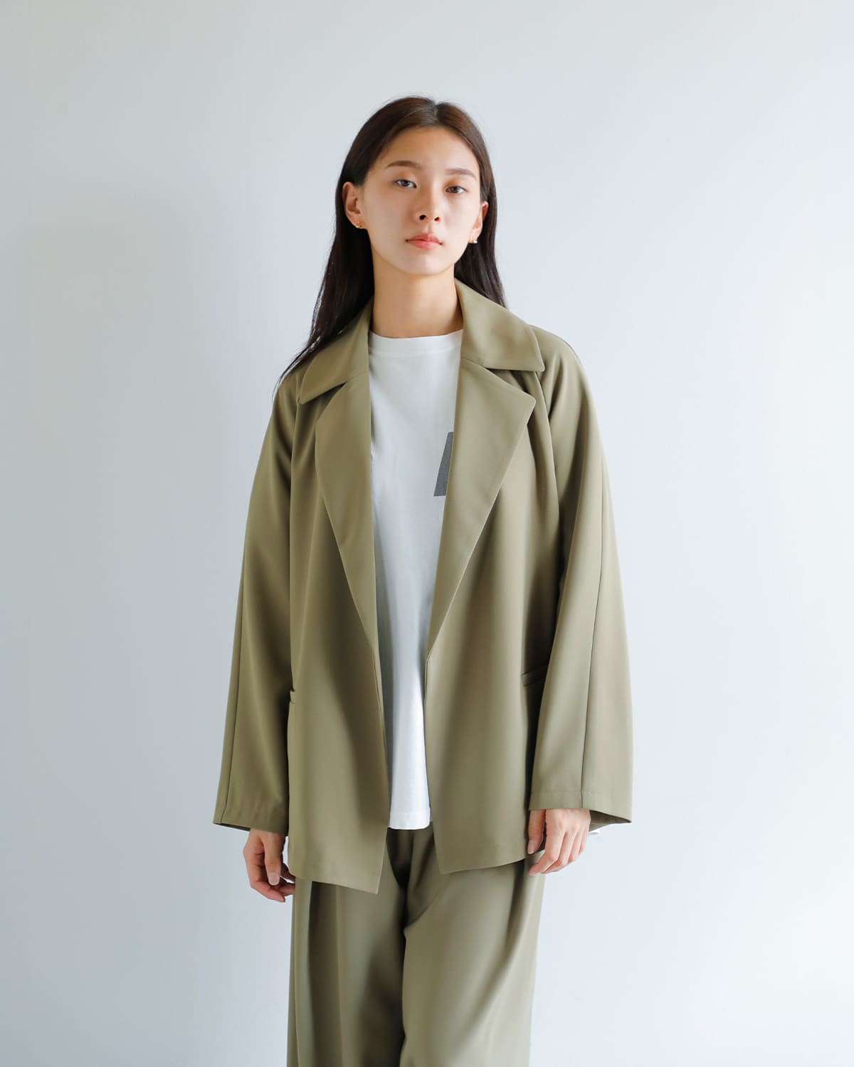 新品未使用【CHIGNON/シニヨン】フェイクレザージャケット CHIGNON CHIGNON（シニヨン） ノーカラージャケット