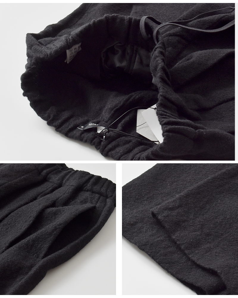 TRAVAIL MANUEL(トラバイユマニュアル)ウールリネンミルド2タックトラウザーズ5100