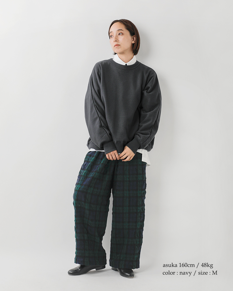 TRAVAIL MANUEL(トラバイユマニュアル)ウールコットンタータンインタックパンツ5101