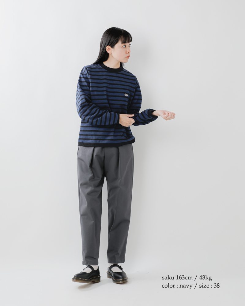 SCYE BASICS(TCx[VbNX)RbgW[W[{[_[N[lbNTVcgStripedCottonJerseyCrewNeckT-Shirth5225-23701