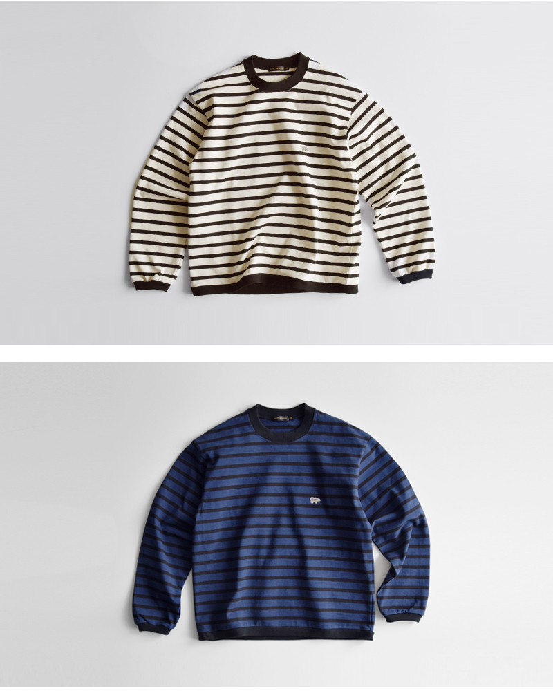 SCYE BASICS(TCx[VbNX)RbgW[W[{[_[N[lbNTVcgStripedCottonJerseyCrewNeckT-Shirth5225-23701