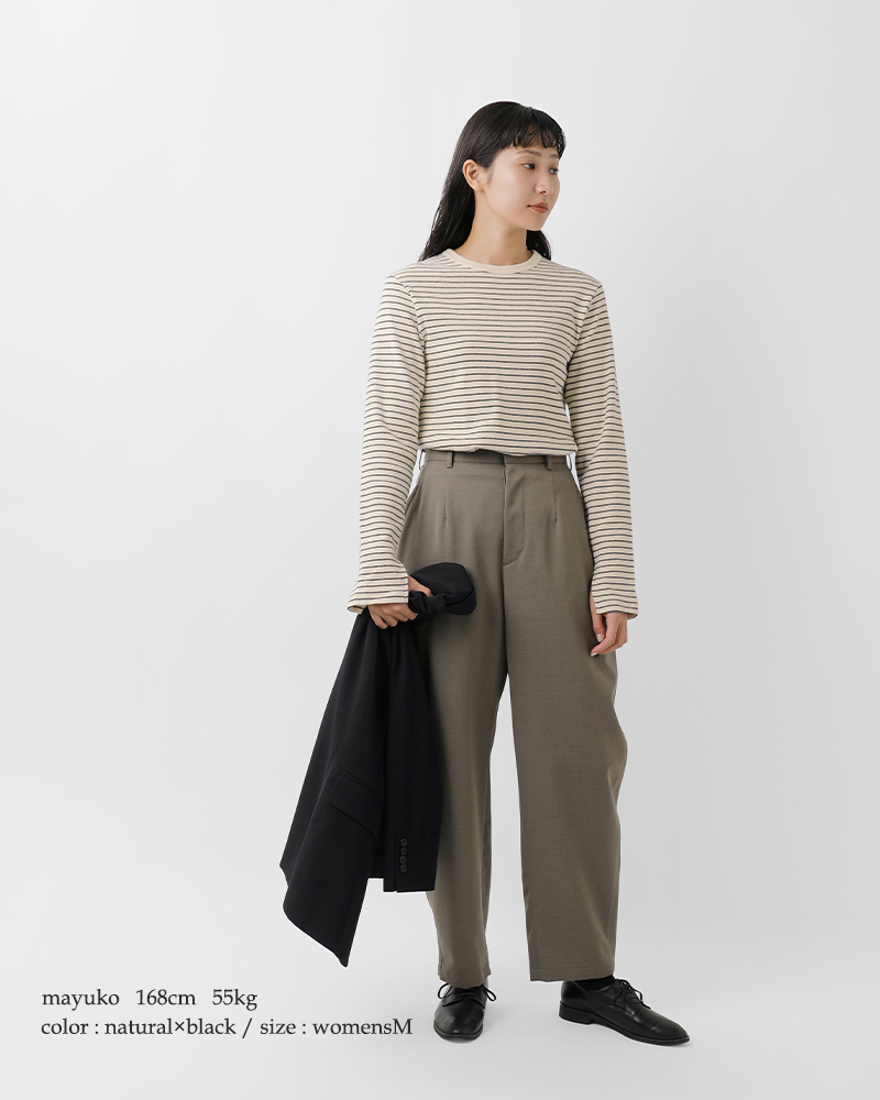 Healthknit(ヘルスニット)クラシックフライスクルーネック長袖Tシャツ53019