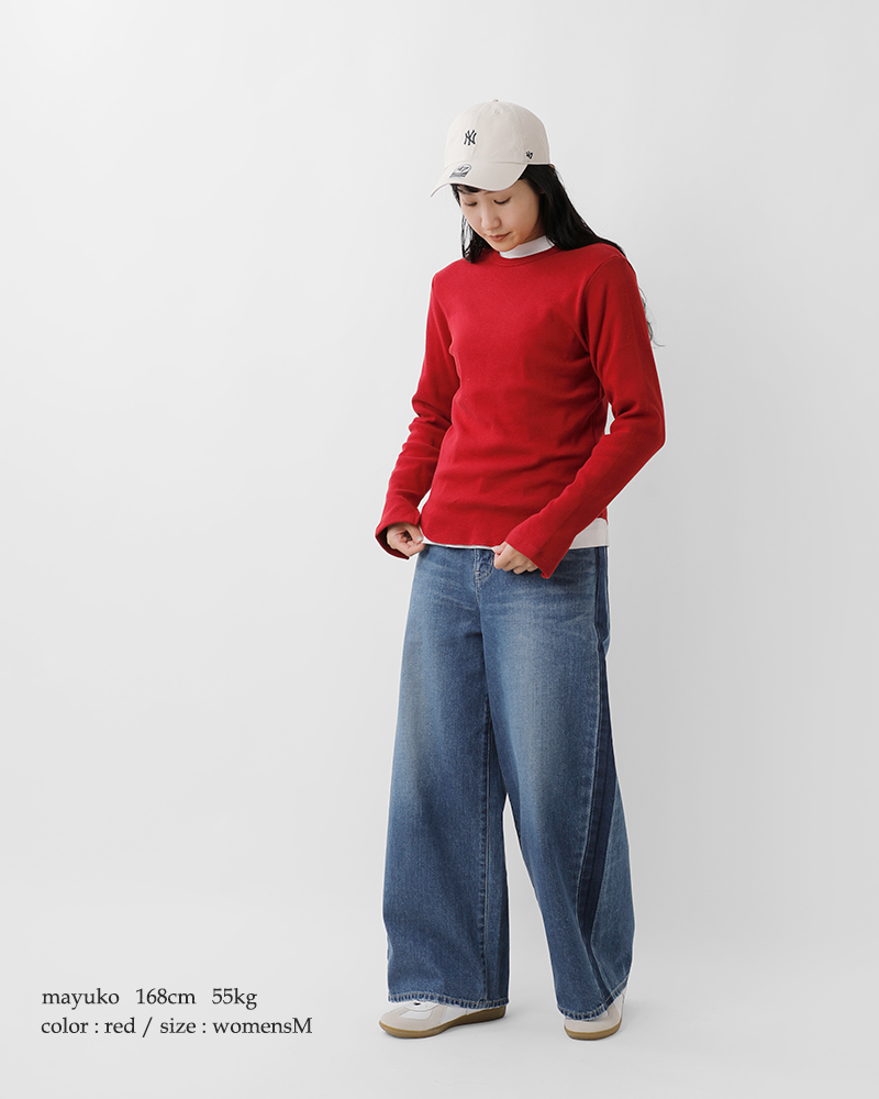 Healthknit(ヘルスニット)クラシックフライスクルーネック長袖Tシャツ53019