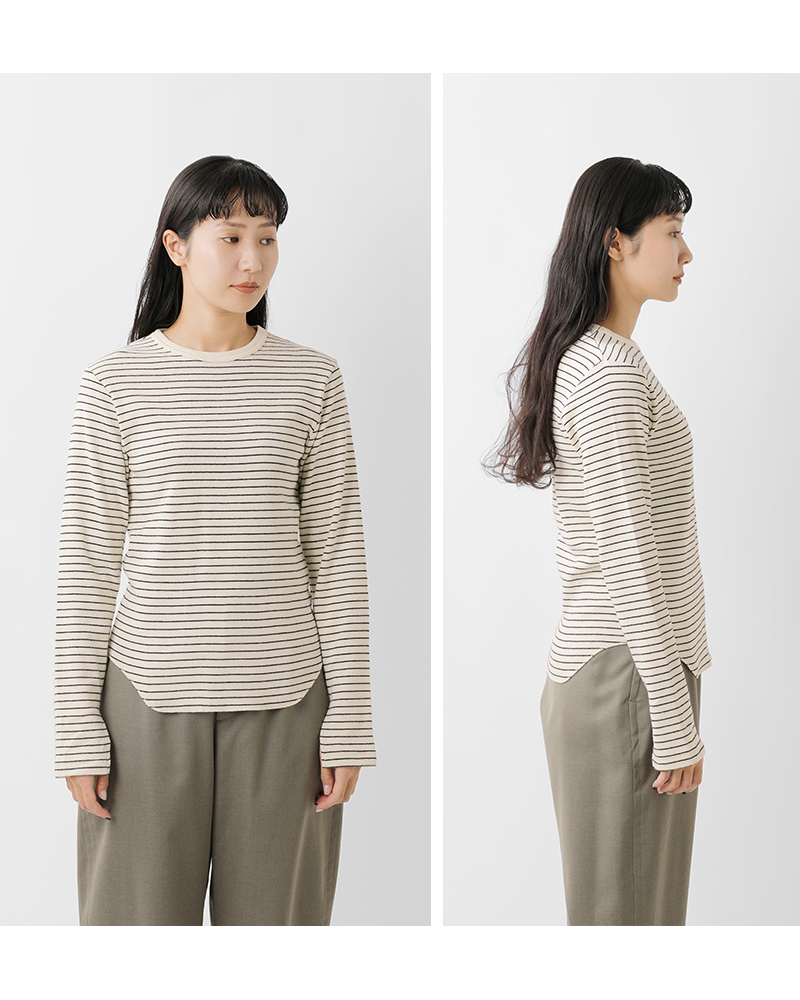 Healthknit(ヘルスニット)クラシックフライスクルーネック長袖Tシャツ53019