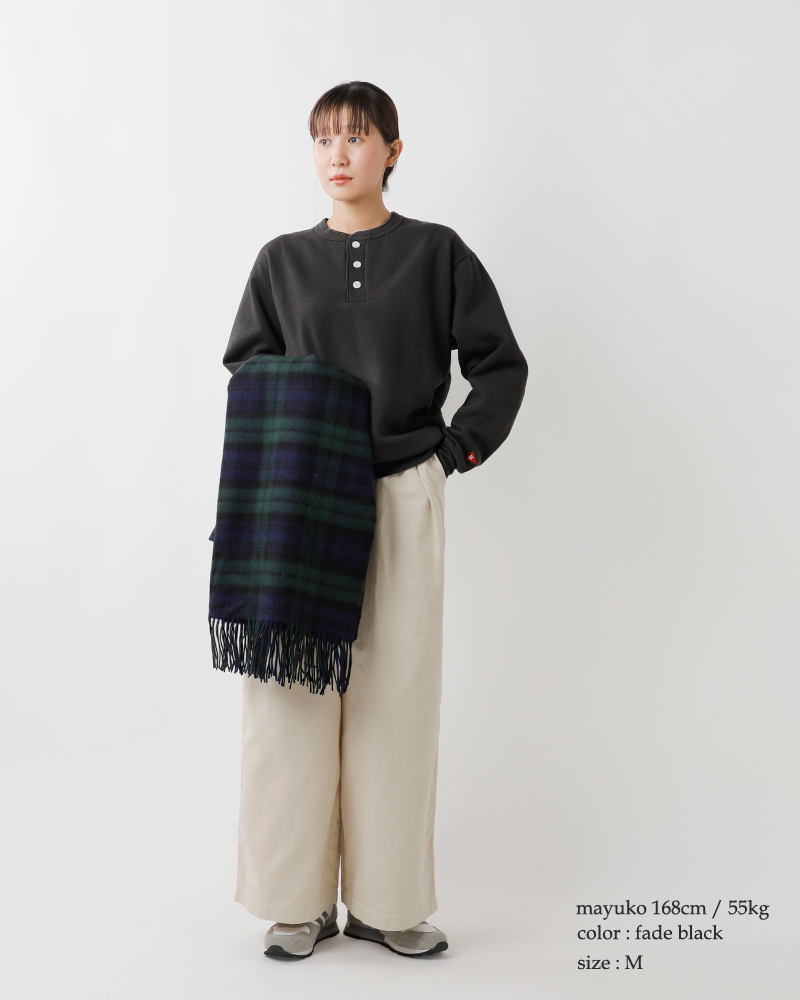 Healthknit(ヘルスニット)クラシックスウェットヘンリーネック長袖プルオーバー54005