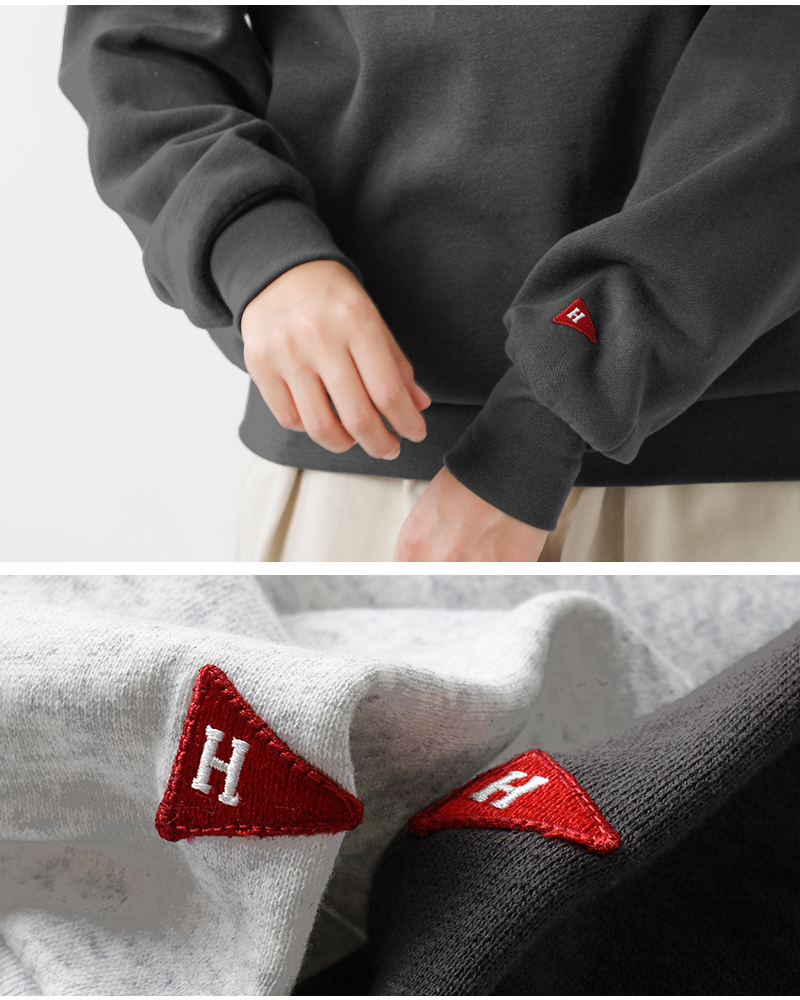 Healthknit(ヘルスニット)クラシックスウェットヘンリーネック長袖プルオーバー54005