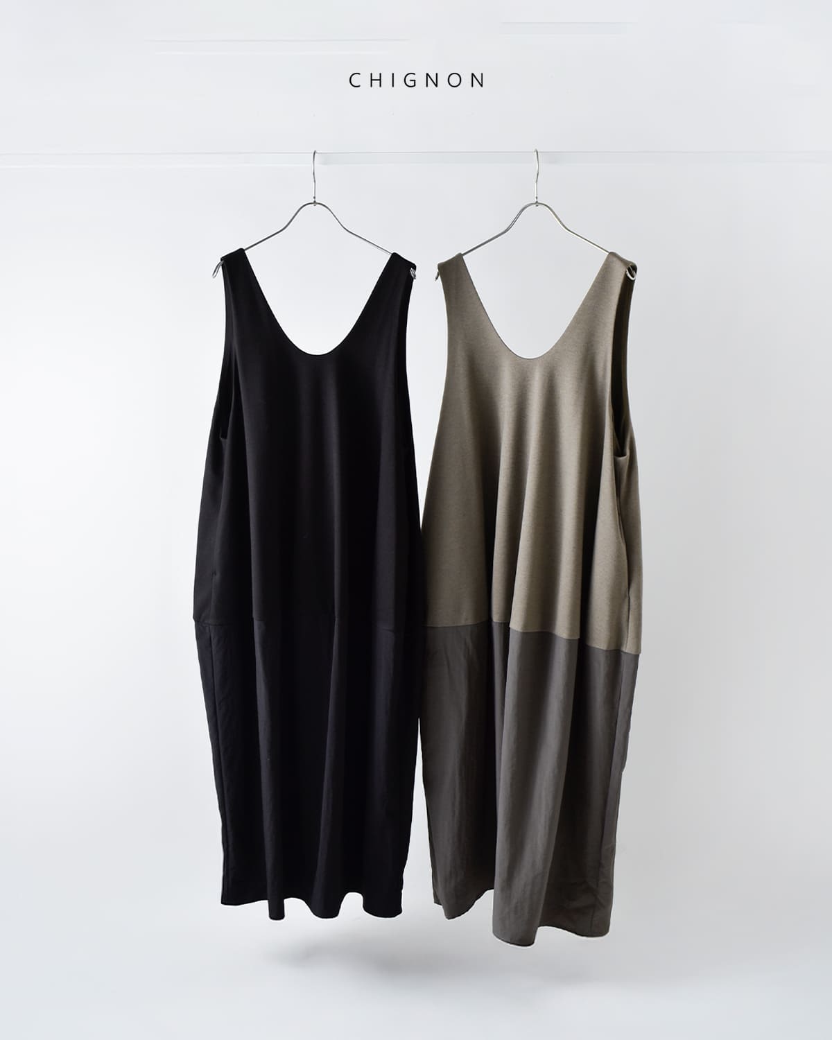 CHIGNON(シニヨン)コクーン 切り替え 2way ワンピース5555-284bz