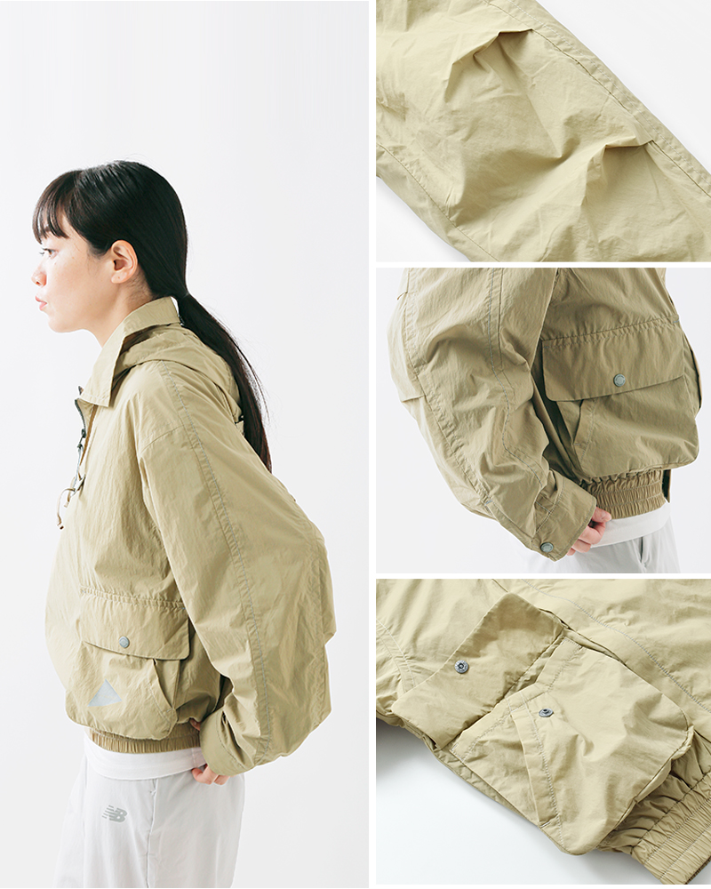 and wander(アンドワンダー)撥水ライトジャケット“waterrepellentlightjacket2”574-5281050