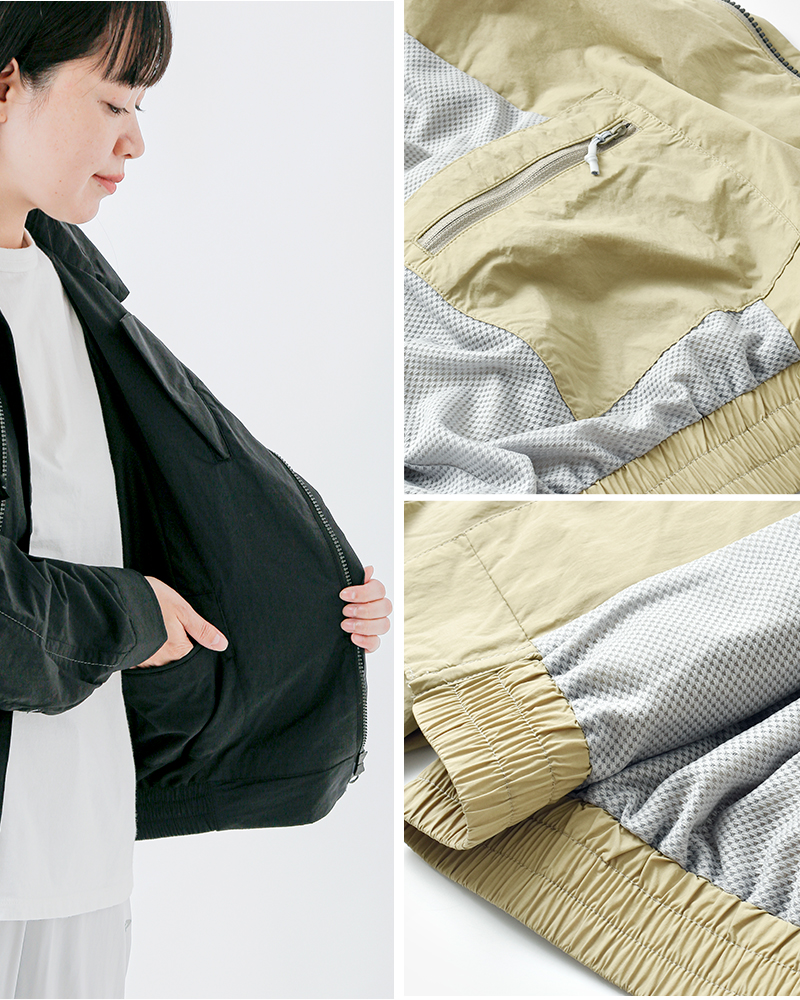 and wander(アンドワンダー)撥水ライトジャケット“waterrepellentlightjacket2”574-5281050