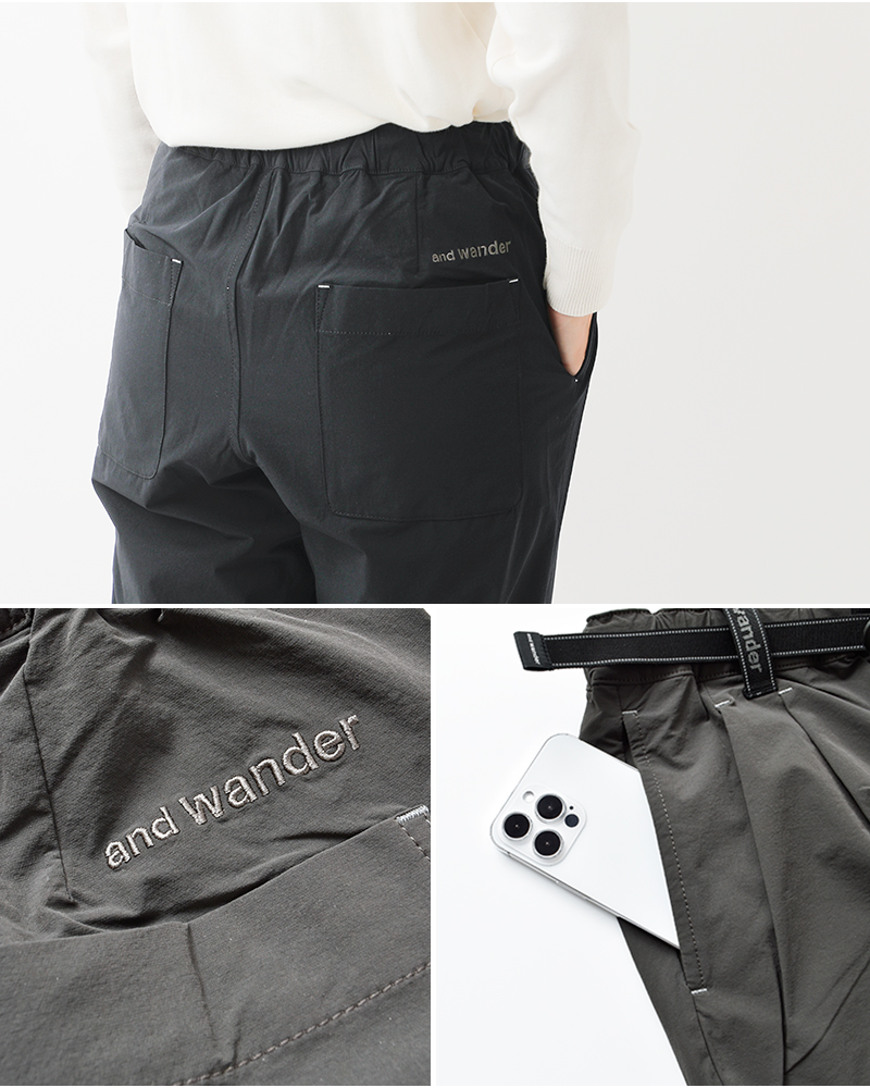 and wanderライトダブルクロスパンツ“lightwclothpants”574-5282074