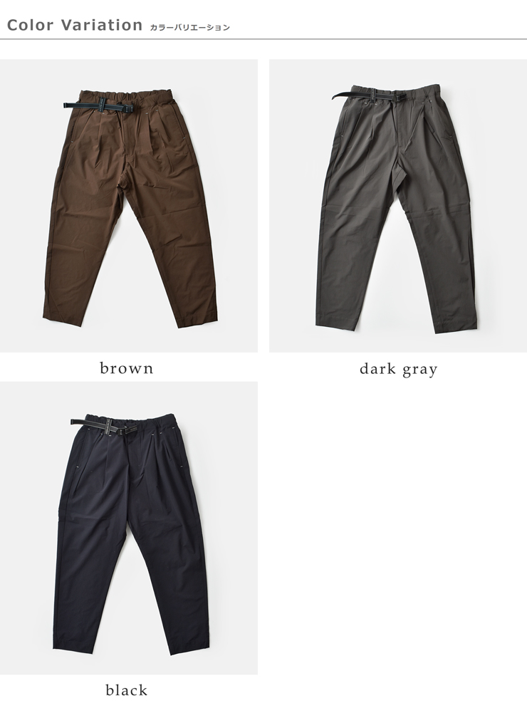 and wanderライトダブルクロスパンツ“lightwclothpants”574-5282074