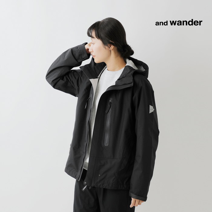 and wander アンドワンダー ハイカー レイン ジャケット “2.5L hiker