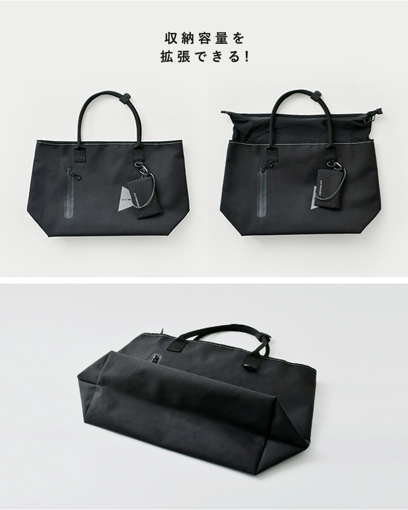 and wander(アンドワンダー)防水トートバッグ“PE/COtotebag”574-5985224