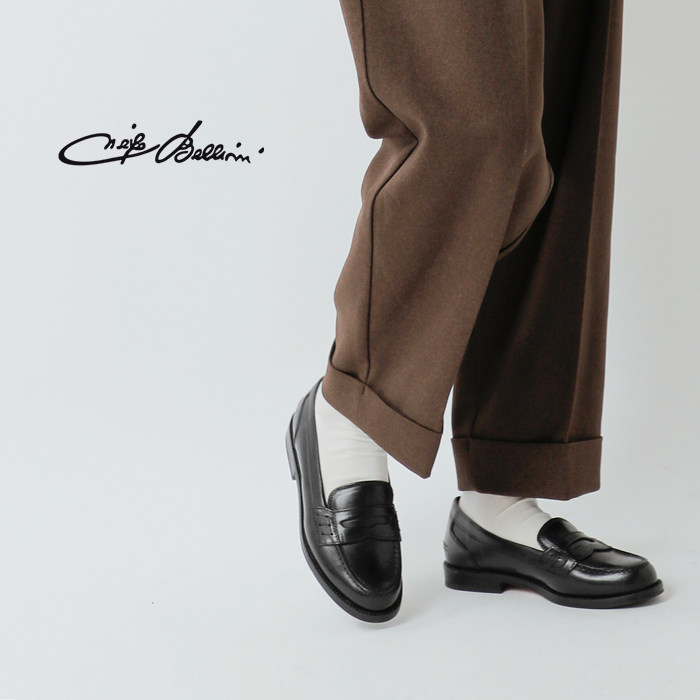 DIEGO BELLINI(ディエゴベリーニ)フラットレザーコインローファー“BUFALO”602-bufalo