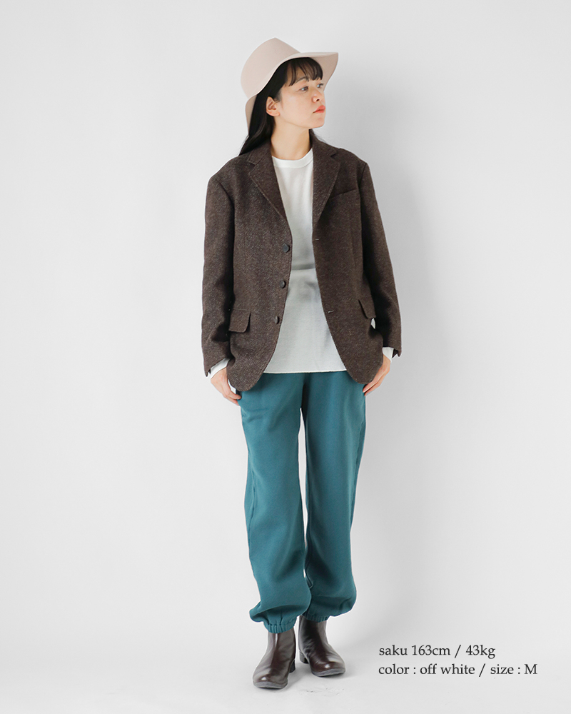 Healthknit(ヘルスニット)ベーシックワッフルクルーネック長袖プルオーバー602l