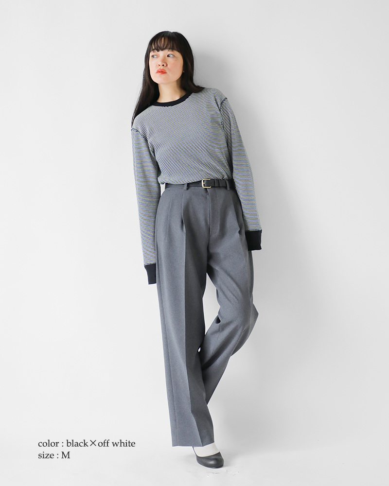 Healthknit(ヘルスニット)ベーシックワッフルクルーネック長袖プルオーバー602l