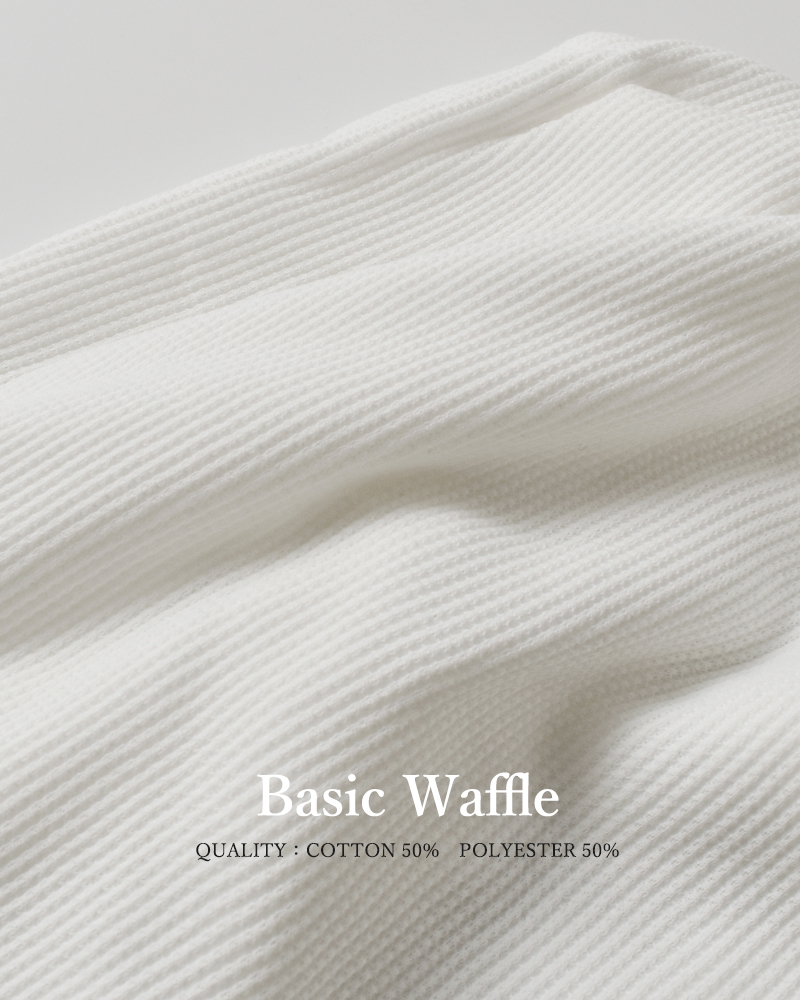 Healthknit(ヘルスニット)ベーシックワッフルタートルネックロングスリーブプルオーバー606l