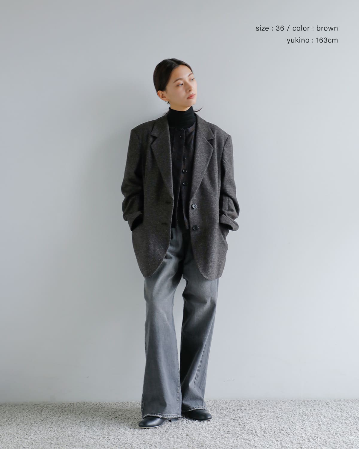 anuke(アンヌーク)ヘリンボーンウールジャケット “Herringbone Wool Jacket” 62520107
