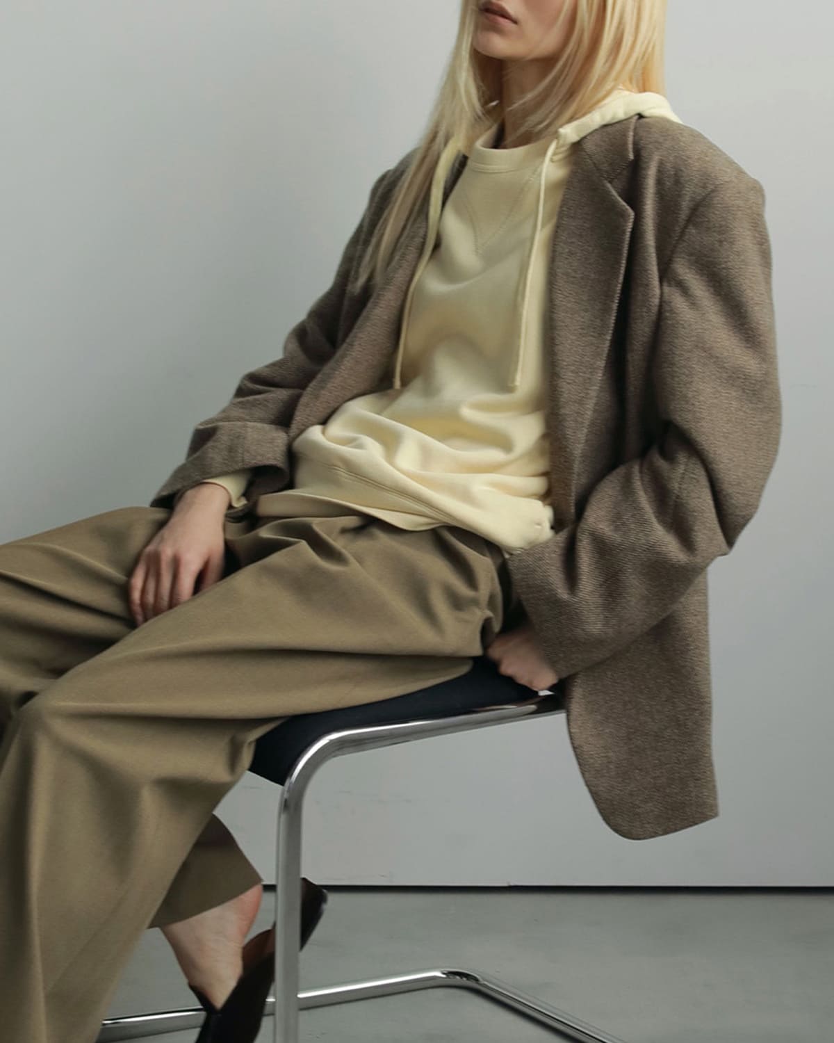 anuke(アンヌーク)ヘリンボーンウールジャケット “Herringbone Wool Jacket” 62520107