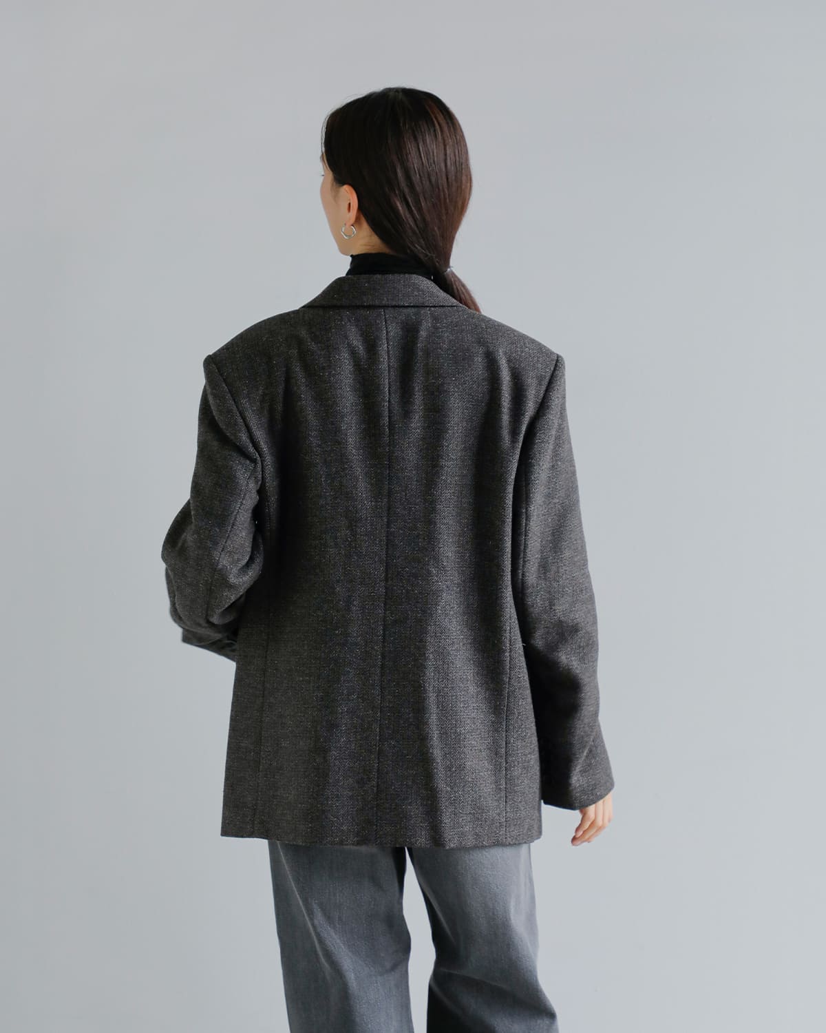 anuke(アンヌーク)ヘリンボーンウールジャケット “Herringbone Wool Jacket” 62520107