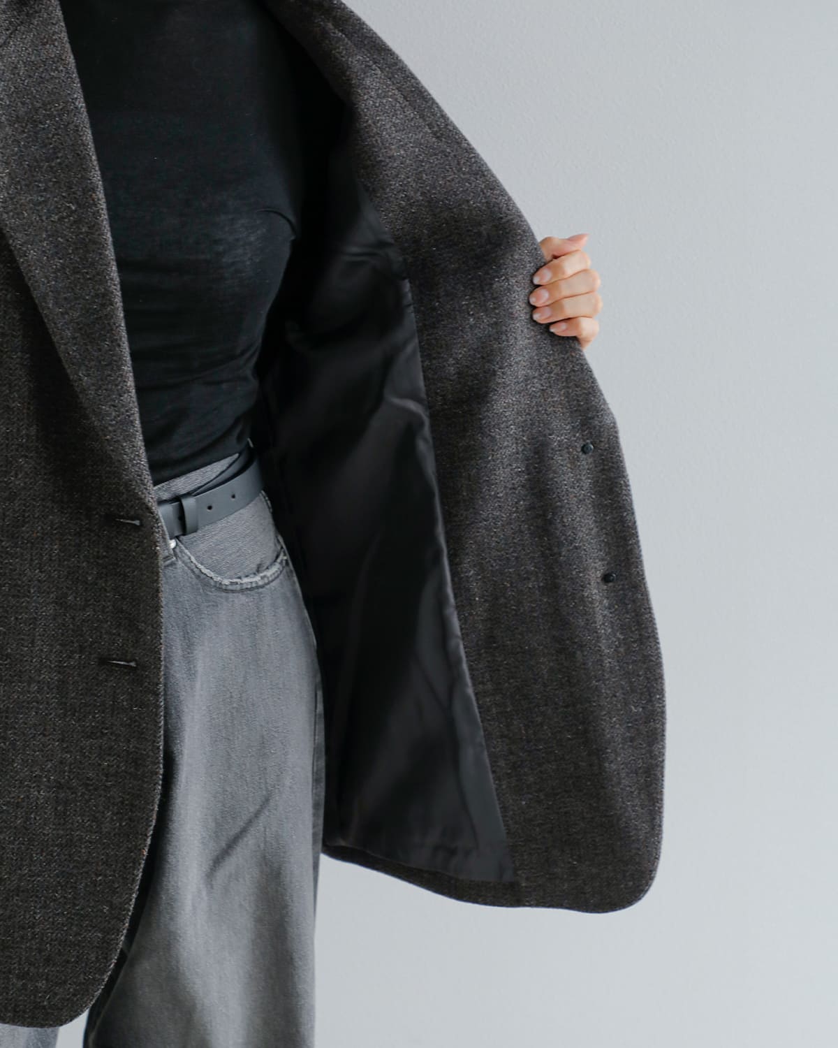 anuke(アンヌーク)ヘリンボーンウールジャケット “Herringbone Wool Jacket” 62520107