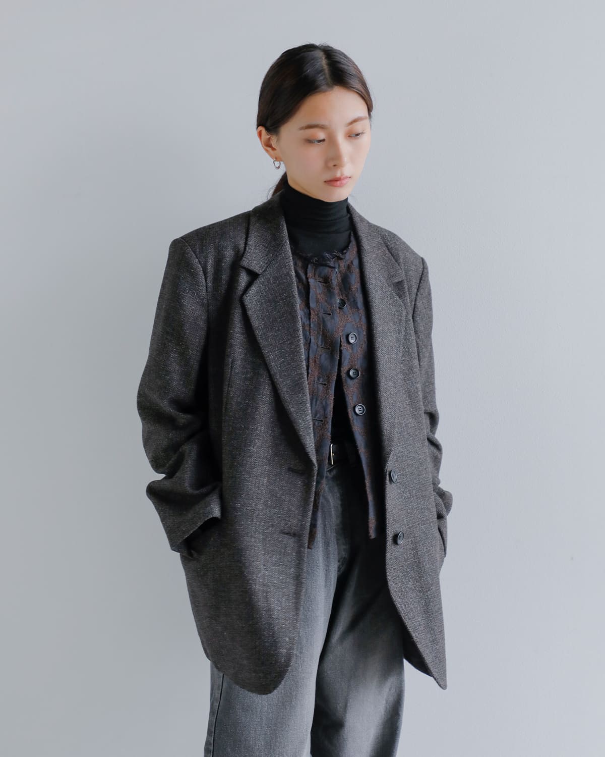 anuke(アンヌーク)レオパードジャガードベスト “Leopard Jacquard Vest” 62520111