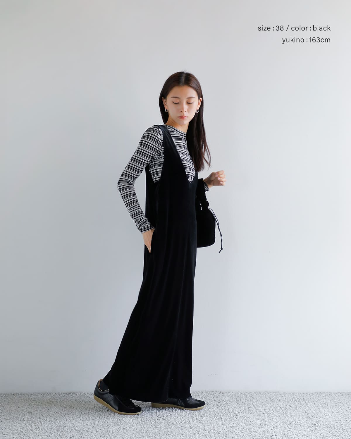 anuke(アンヌーク)ベロアUネックワンピース “Velour Uneck Onepiece” 62520314