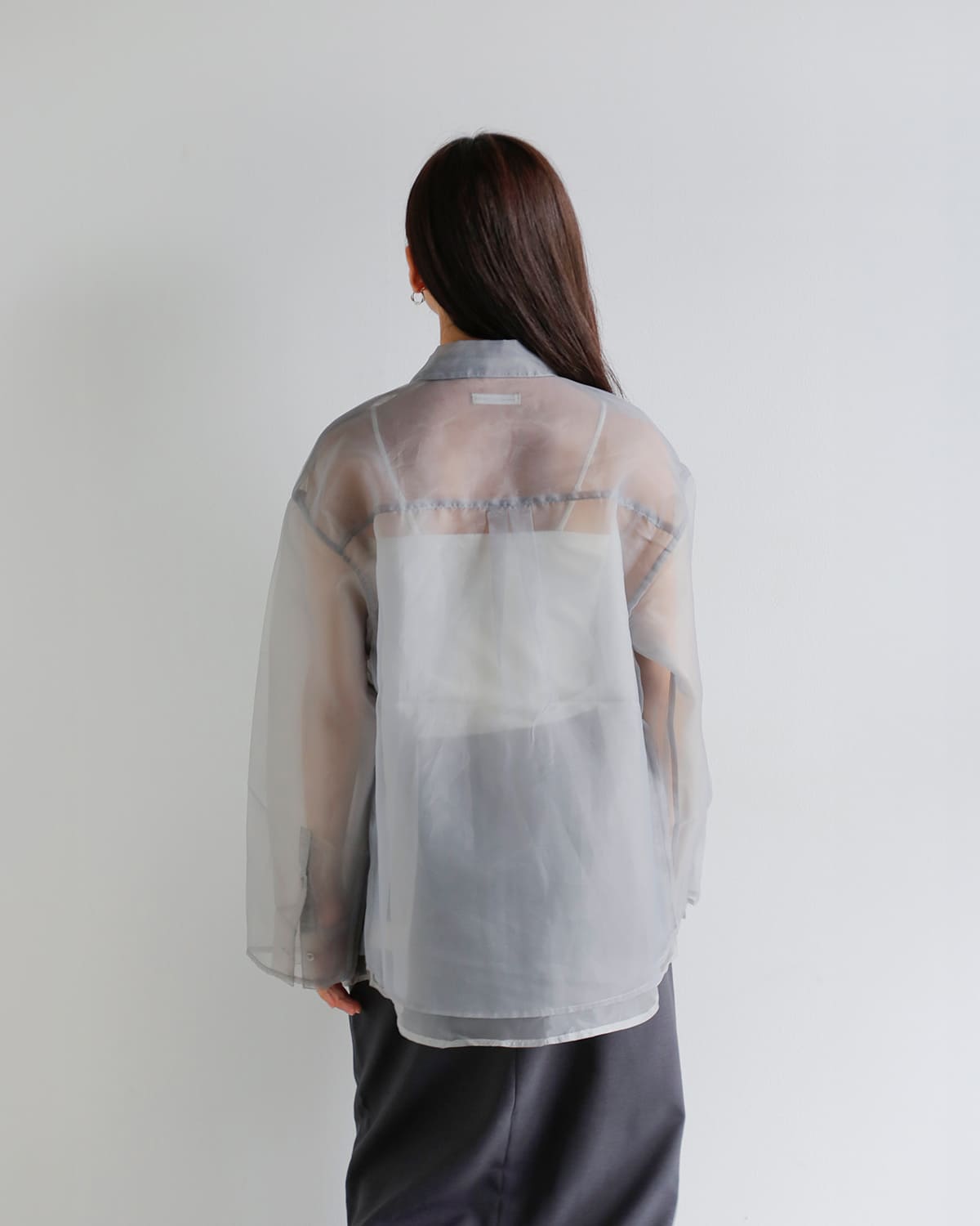 anuke(アンヌーク)シアーレイヤードシャツ “Sheer Layered Shirts” 62520419