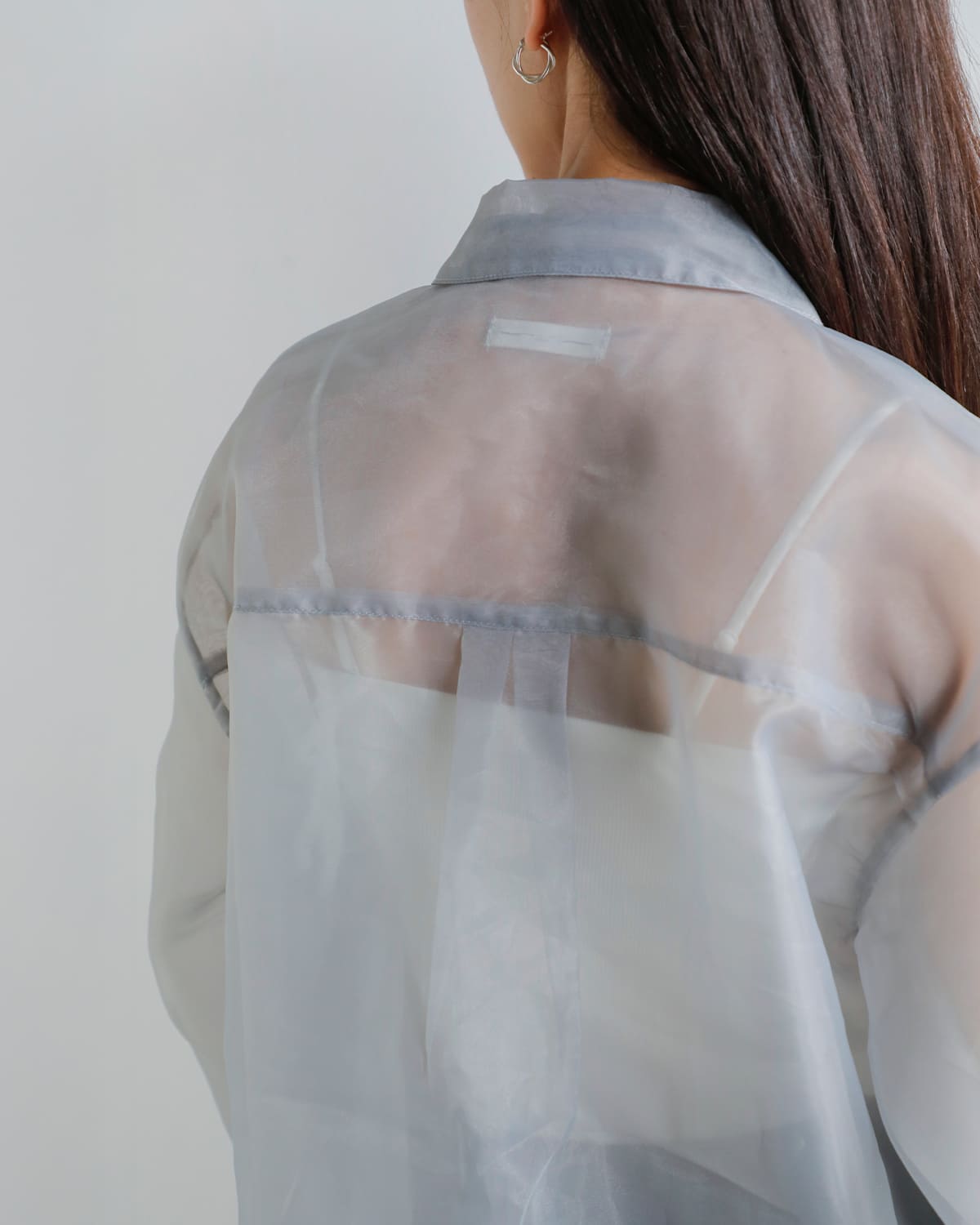 anuke(アンヌーク)シアーレイヤードシャツ “Sheer Layered Shirts” 62520419