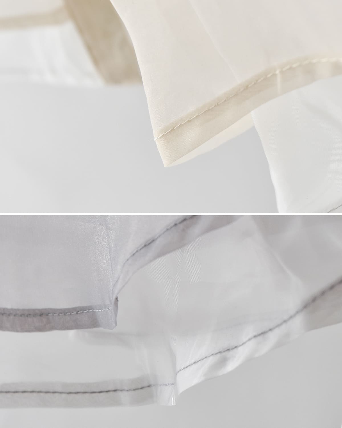 anuke(アンヌーク)シアーレイヤードシャツ “Sheer Layered Shirts” 62520419