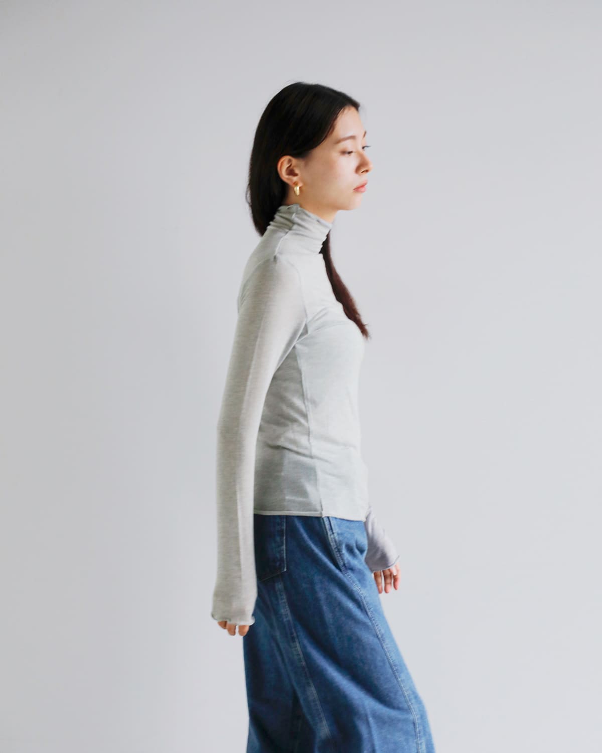 anuke(アンヌーク)カシミヤシルクタートルトップス “Cashmeresilk Turtle Tops” 62520616