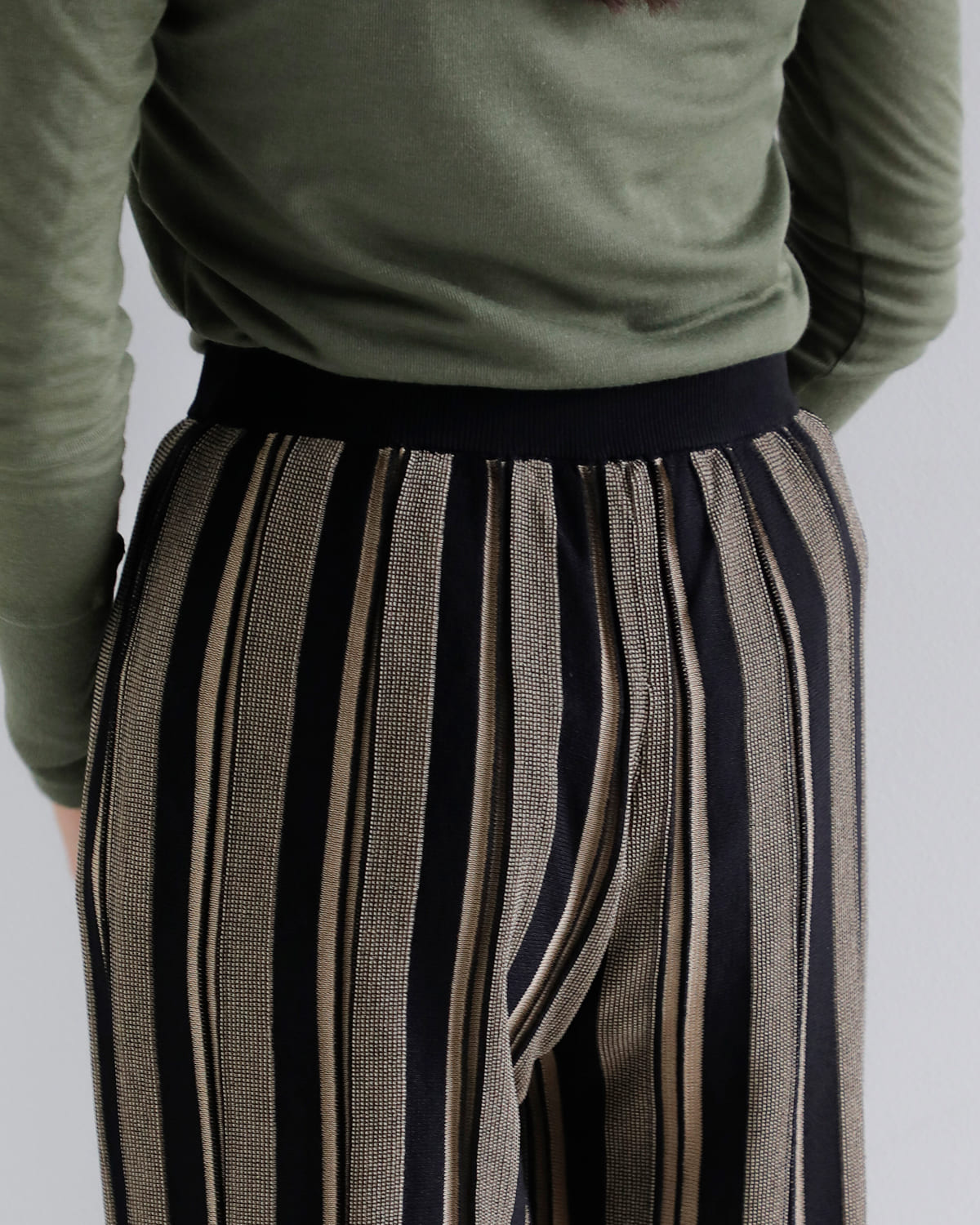anuke(アンヌーク)ストライプニットパンツ “Stripe Knit Pants” 62520709
