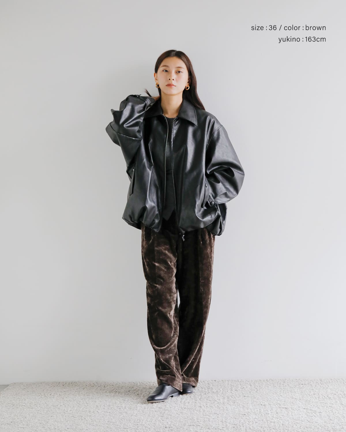 anuke(アンヌーク)ベルベットワイドパンツ “Velvet Wide Pants” 62520712