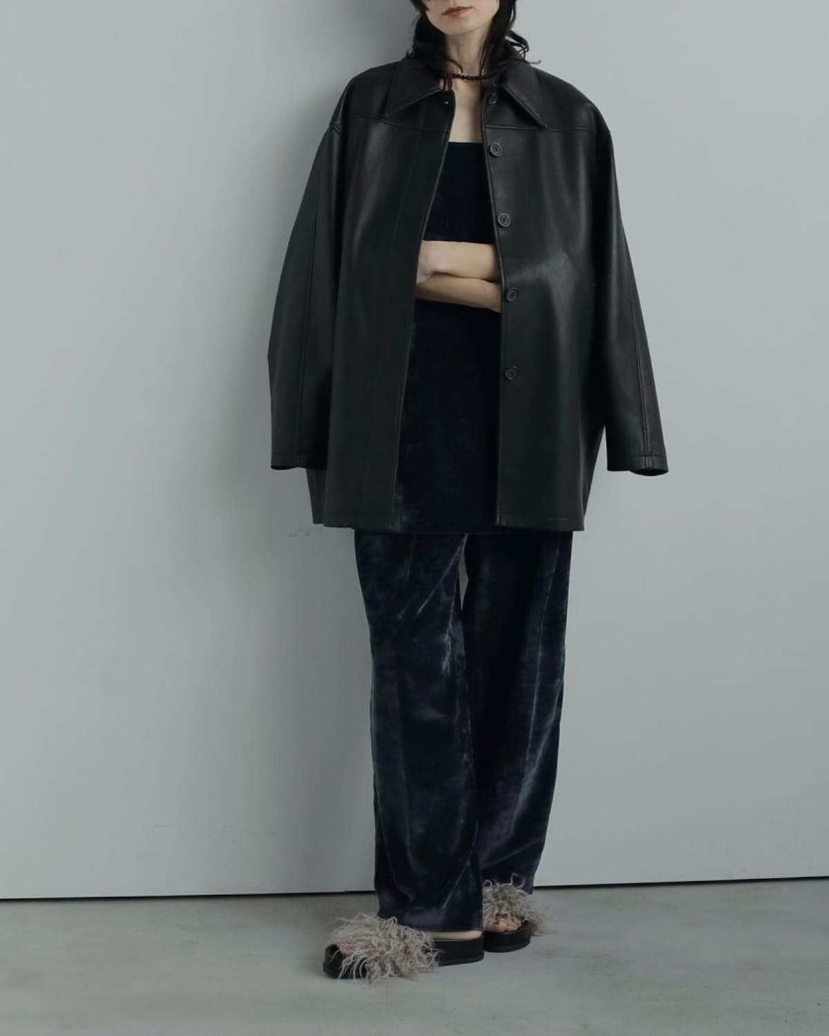 anuke(アンヌーク)ベルベットワイドパンツ “Velvet Wide Pants” 62520712