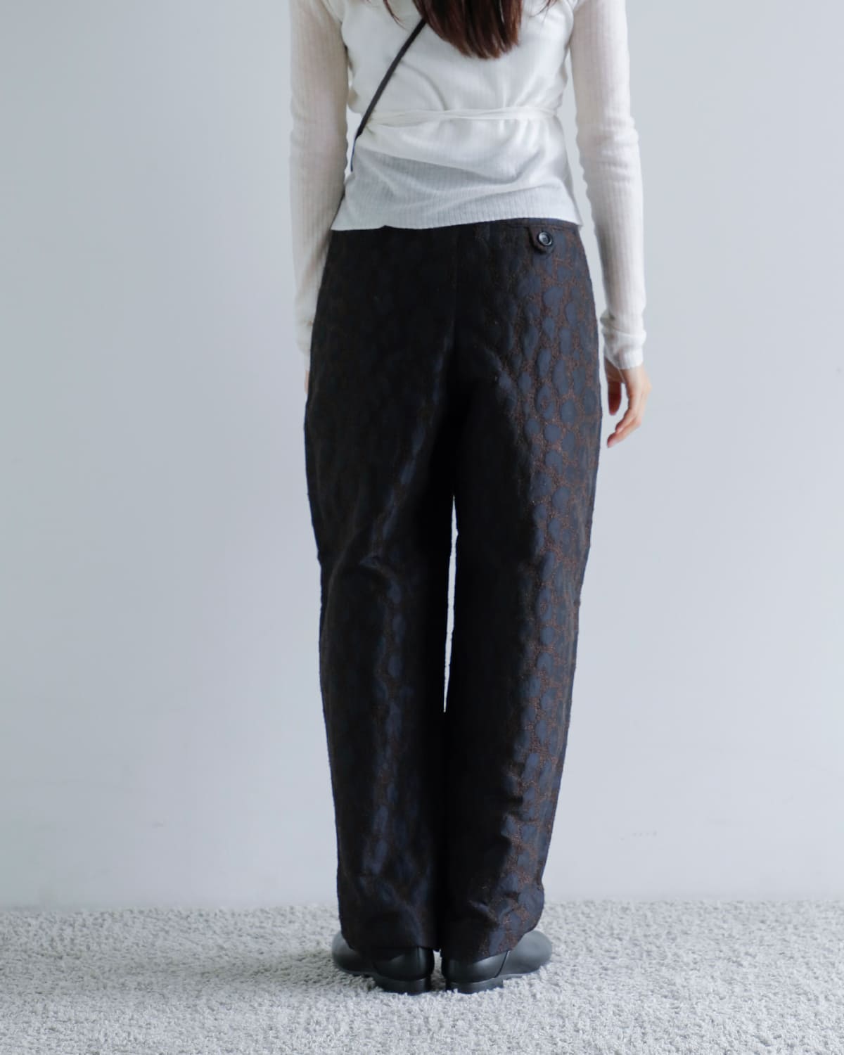 anuke(アンヌーク)レオパードジャガードパンツ “Leopard Jacquard Pants” 62520729